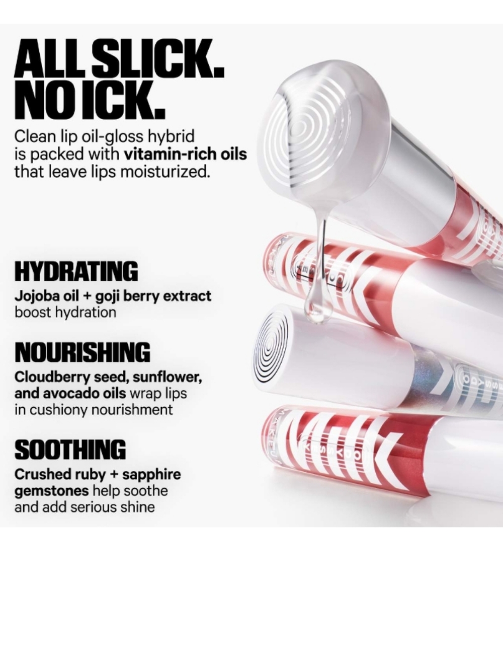 MILK MAKEUP Odyssey Hydrating Non-Sticky Lip Oil Gloss in the shade Voyage - Picture 4 of 4